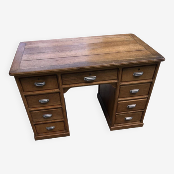 Solid oak minister's desk 1960