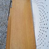 String shelf from the 60s in oak and metal