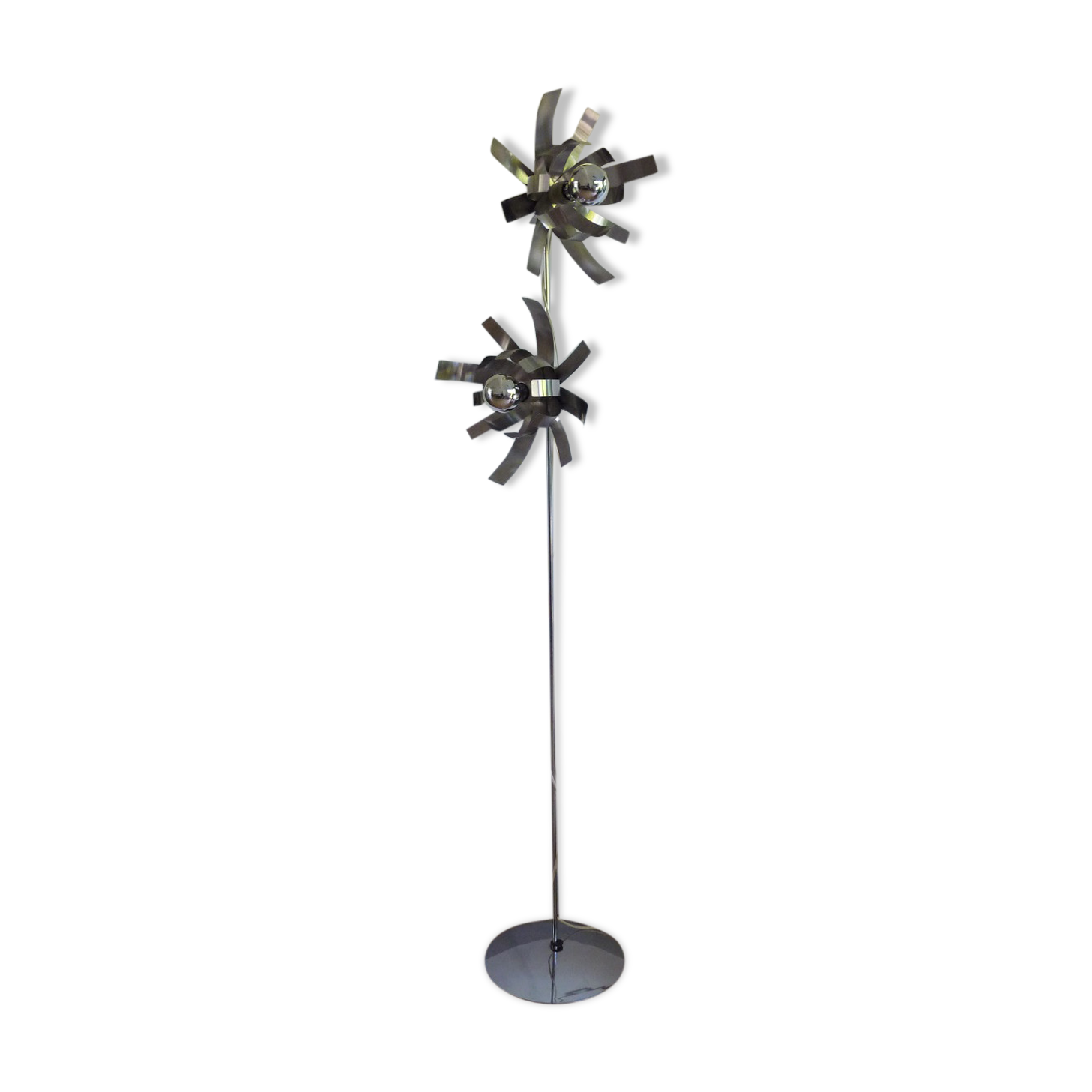 Floor lamp light 70s flowers