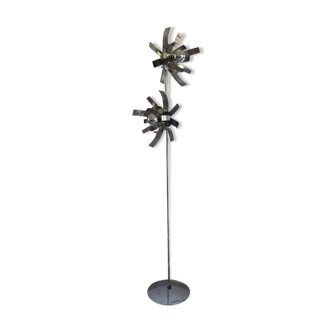 Floor lamp light 70s flowers