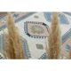 1970s Vintage Turkish Oushak Handmade Wool Cotton Beige Area Rug 185x259