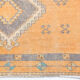 3x11 orange vintage runner rug, 88x341cm