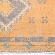3x11 orange vintage runner rug, 88x341cm
