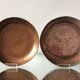 2 ottoman antique  plates bowls copper tin coated