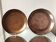 2 ottoman antique  plates bowls copper tin coated