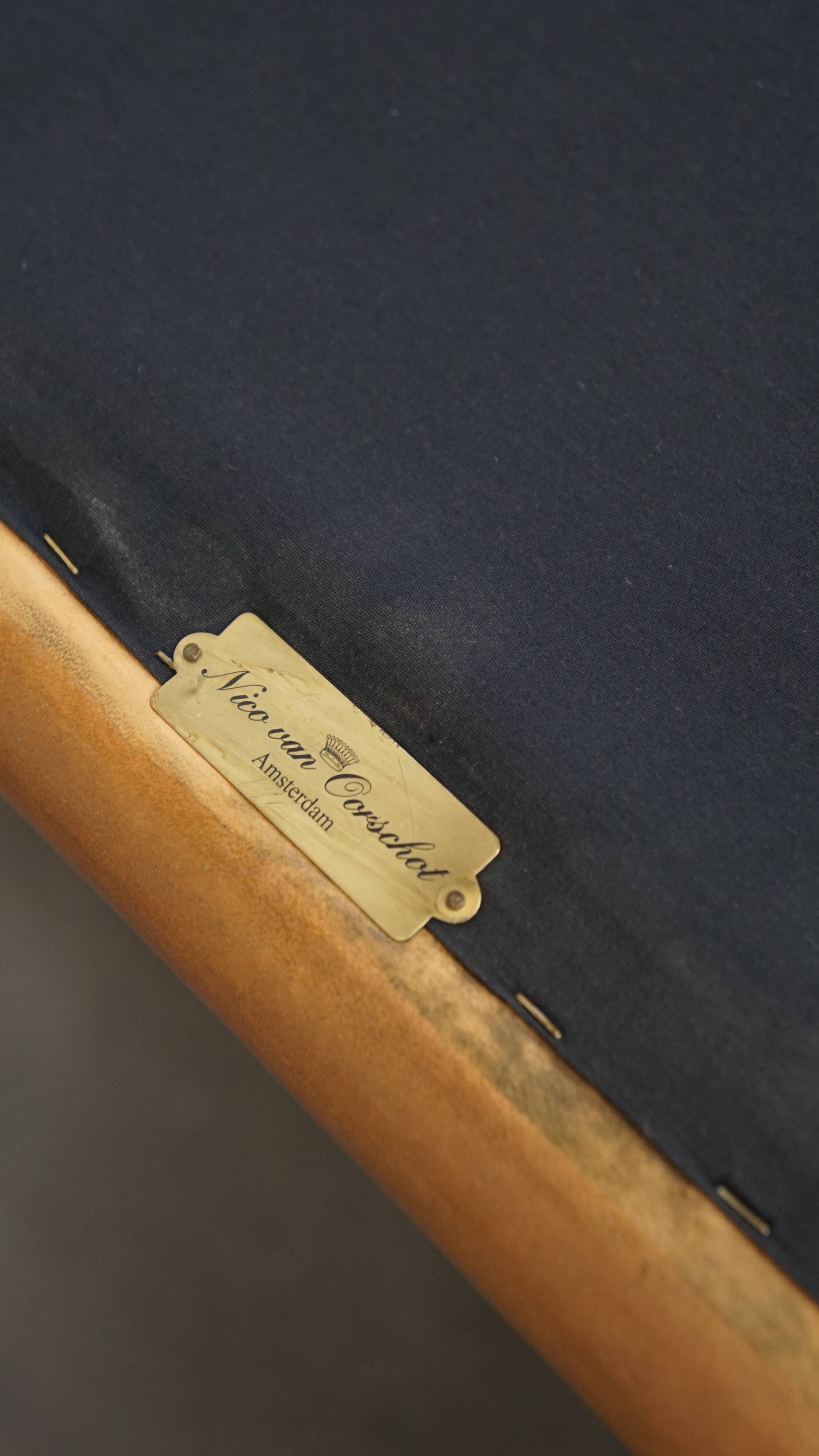 Set of 2 Sheepskin Leather Club Chairs by Nico van Oorschot