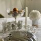 Silver-plated metal shell dish