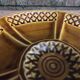 Art Deco French majolica oyster plate from Sarreguemines