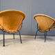 Vintage balloon chairs by Lusch & Co, 1960s - set of 4