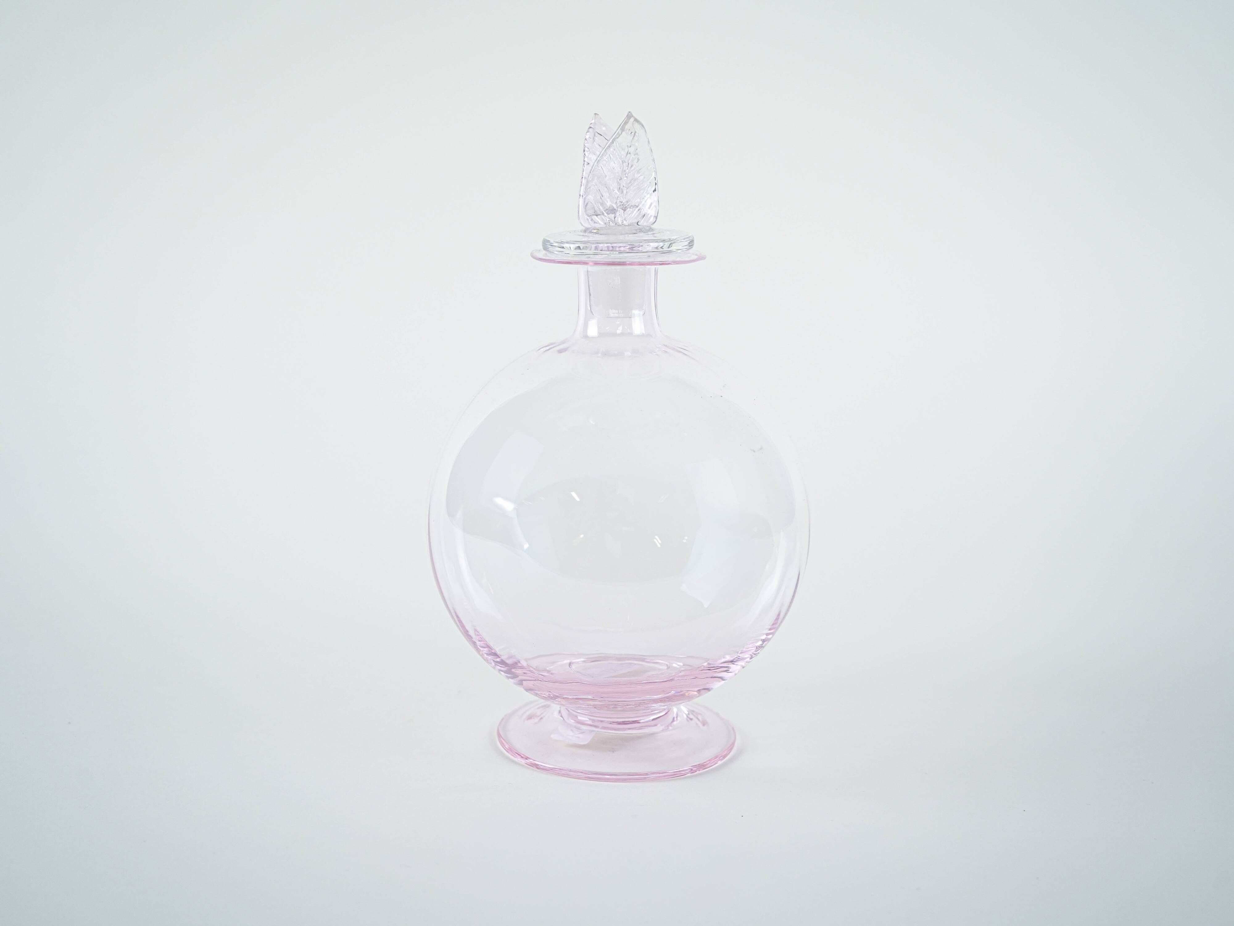 Glass carafe, Italian design, 1970s, manufactured in Italy