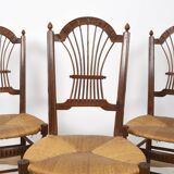 Decorative chairs, sheaf of wheat decor.