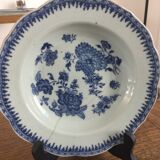 Blue and white porcelain plate