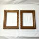 Set of 2 old frames in solid oak