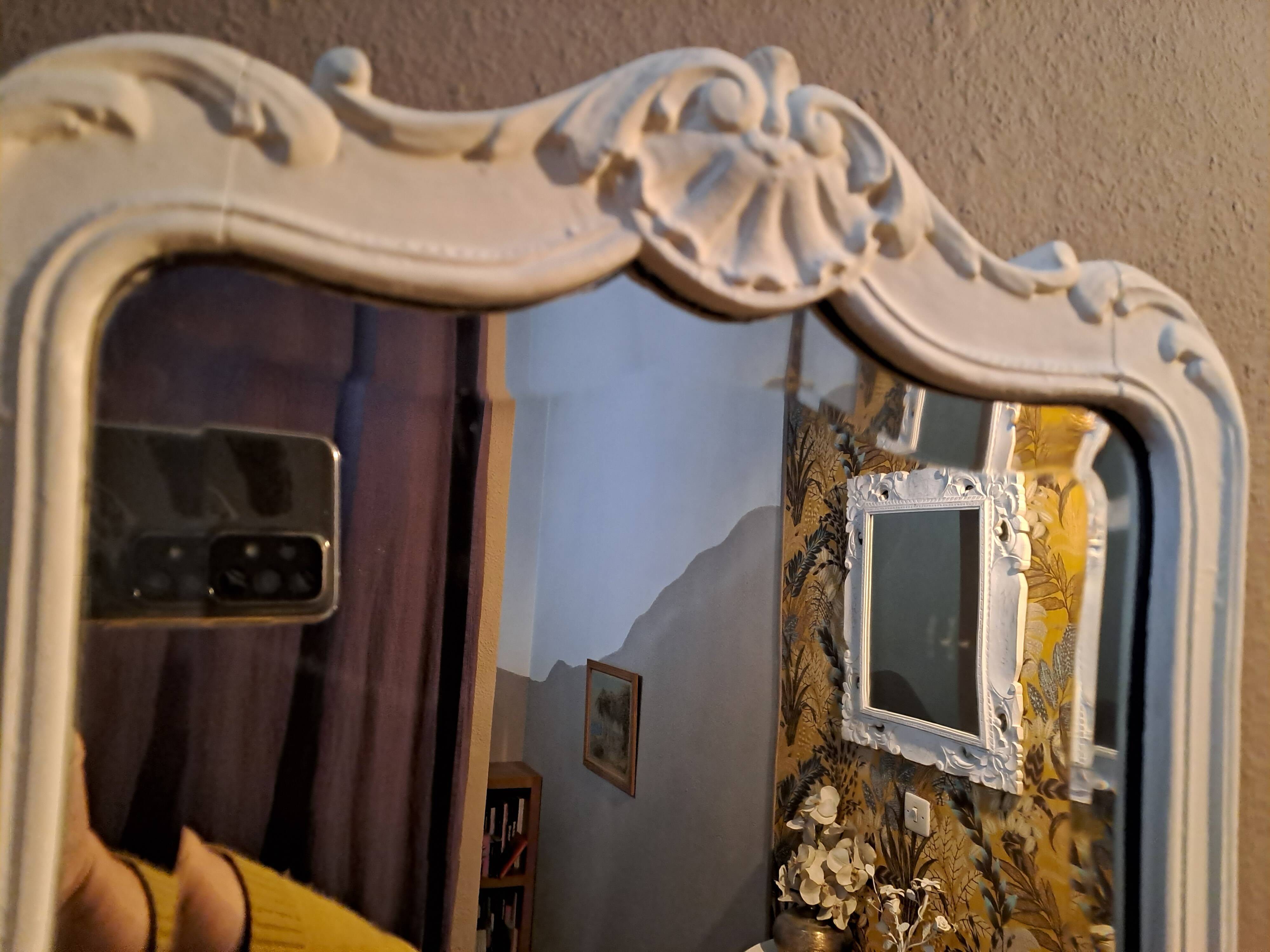 Mirror carved wood 1960 32x45cm