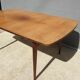 Table scandinave 2 allonges teck "plateau dans son jus"