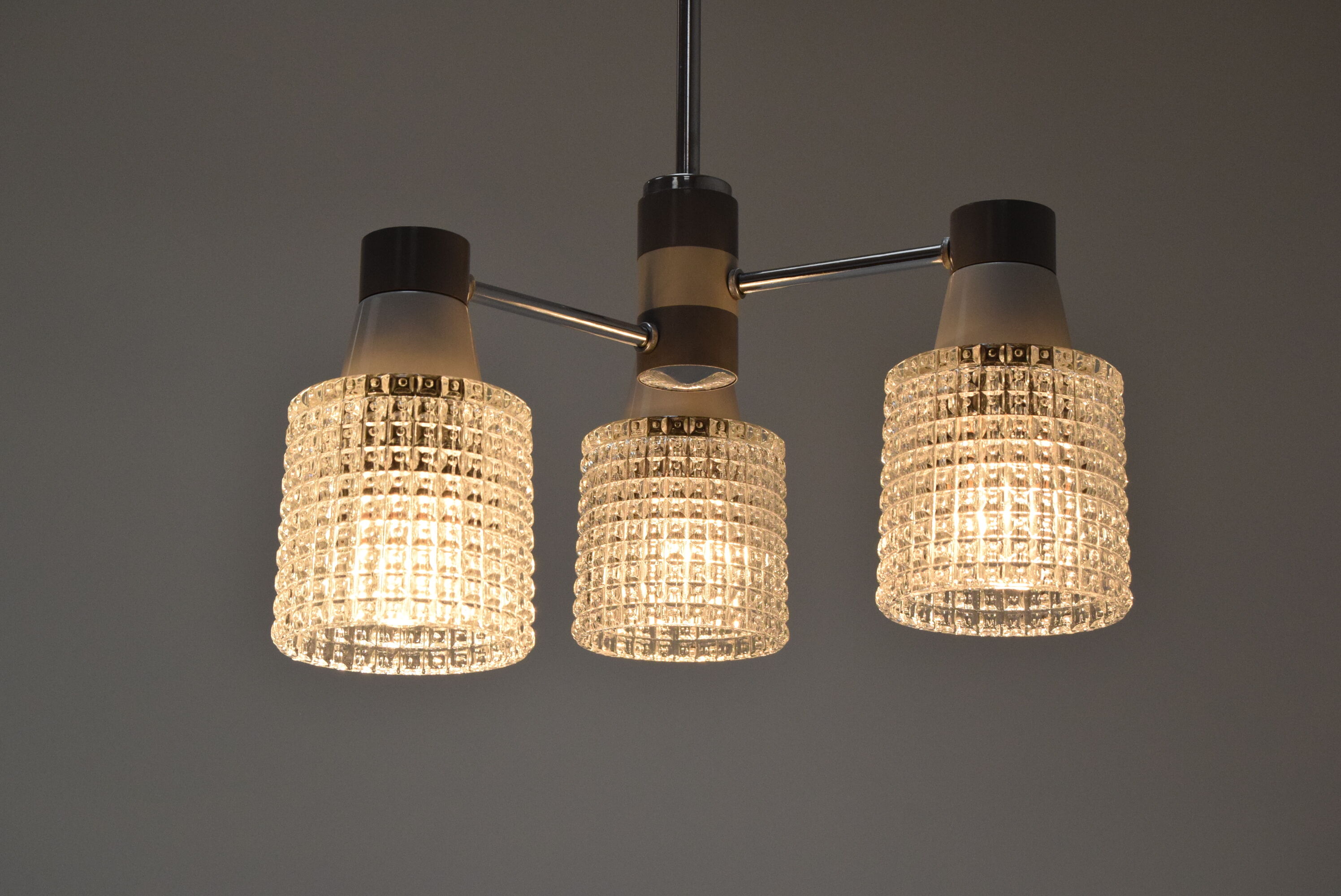 Mid-century Chandelier by Drukov, 1970’s.