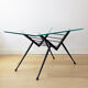 Metal and Glass Coffee Table, Spain, 1970's