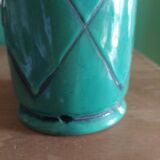 Candle holder in glazed ceramic 60s
