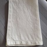 10 white damask cotton napkins