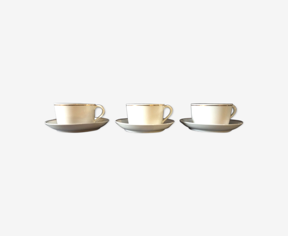 Tasses et soupes en porcelaine de Couleuvre