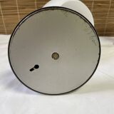 Lampe globe vintage métal chromé et opaline, à poser ou à fixer au mur