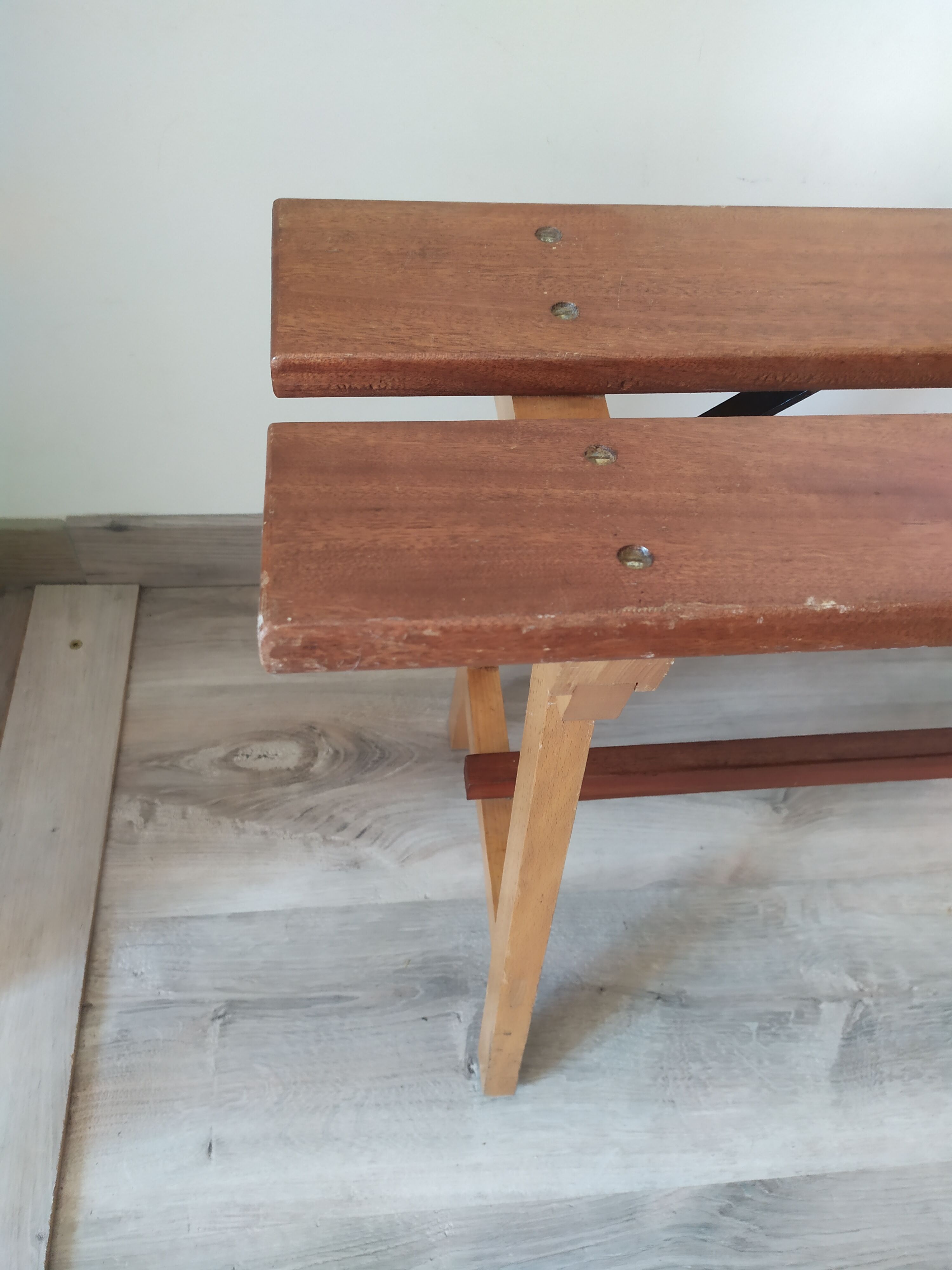 Pair of vintage benches