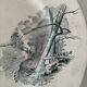 Set of 4 ancient iron lands – naturalistic decorations – around 1890-1910