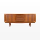Tambour door sideboard by Johannes Andersen for C.F.C. Silkeborg, Denmark 1960s
