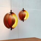Mid-Century Teak Moon Lamps, 1960s, set of 2