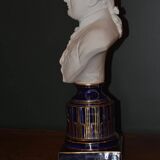 Busts of Louis XVI & Marie-Antoinette in biscuit, early 20th century H 37cm