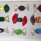 9 Murano glass candies