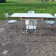 Table et 4 chaises formica vintage de marque Colmon