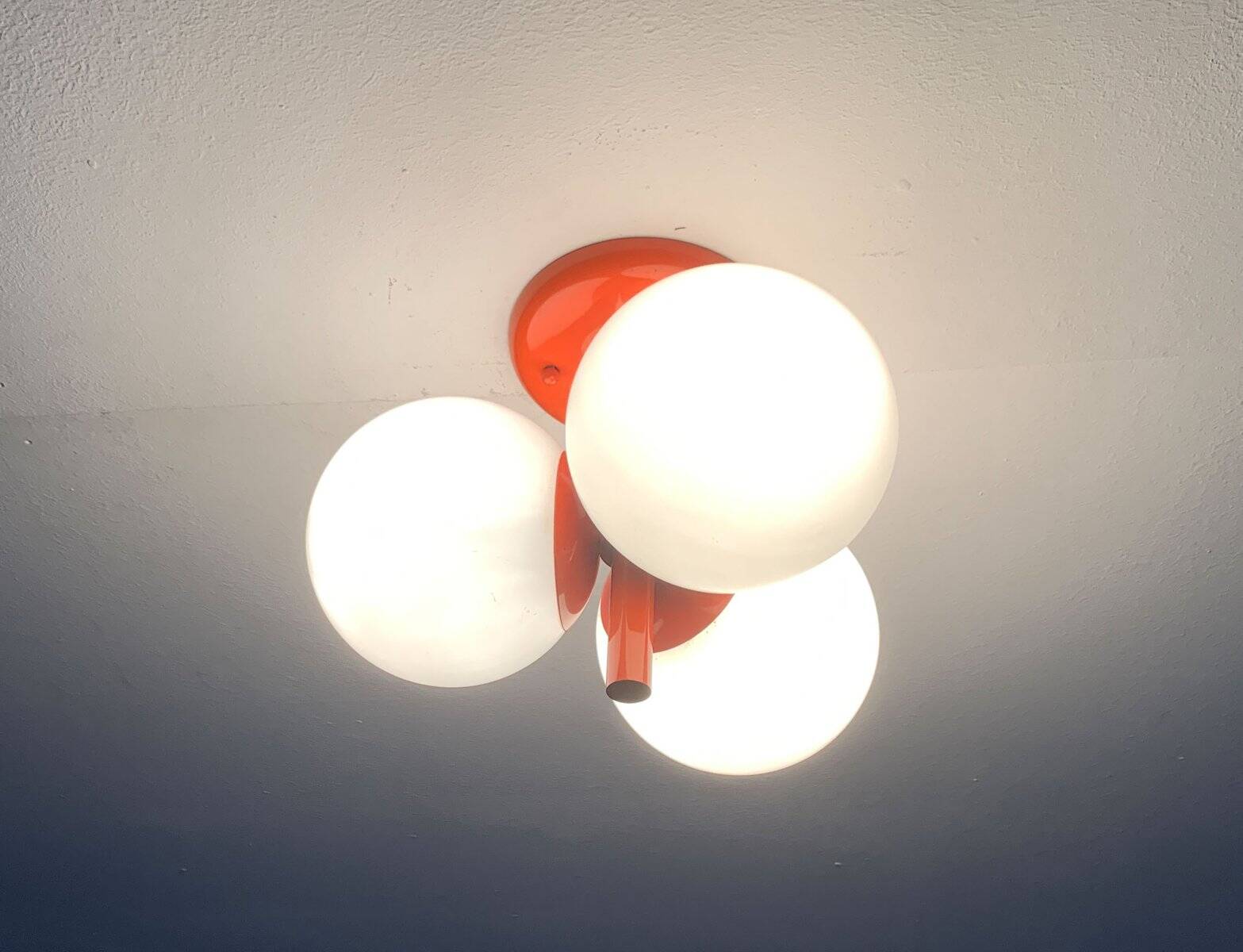 Ceiling lamp or wall sconce from the mid-century space age by Kaiser Leuchten.