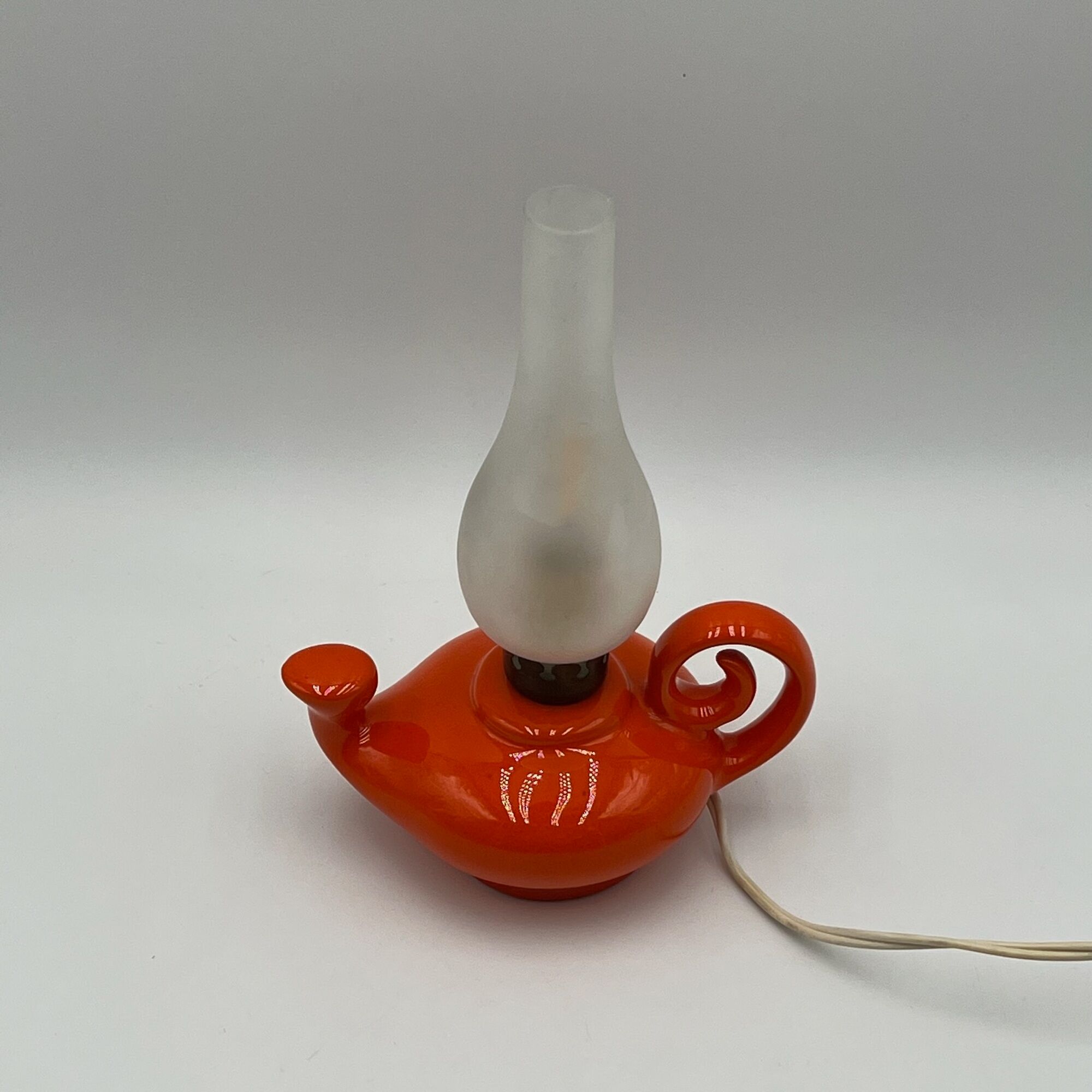 Vintage ceramic lamp, made in italy 1960