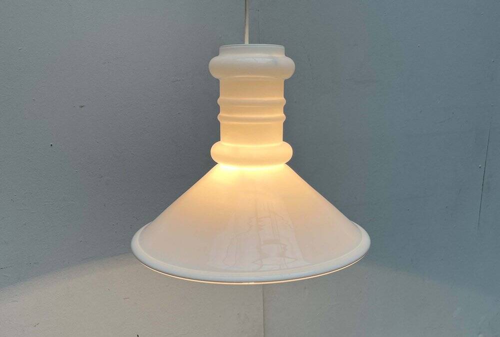 Vintage Glass Pendant Lamp Apotekerpendel Danish by Sidse Werner for Holmegaard