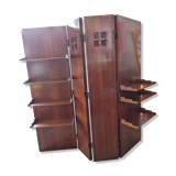 Solid cherry library screen