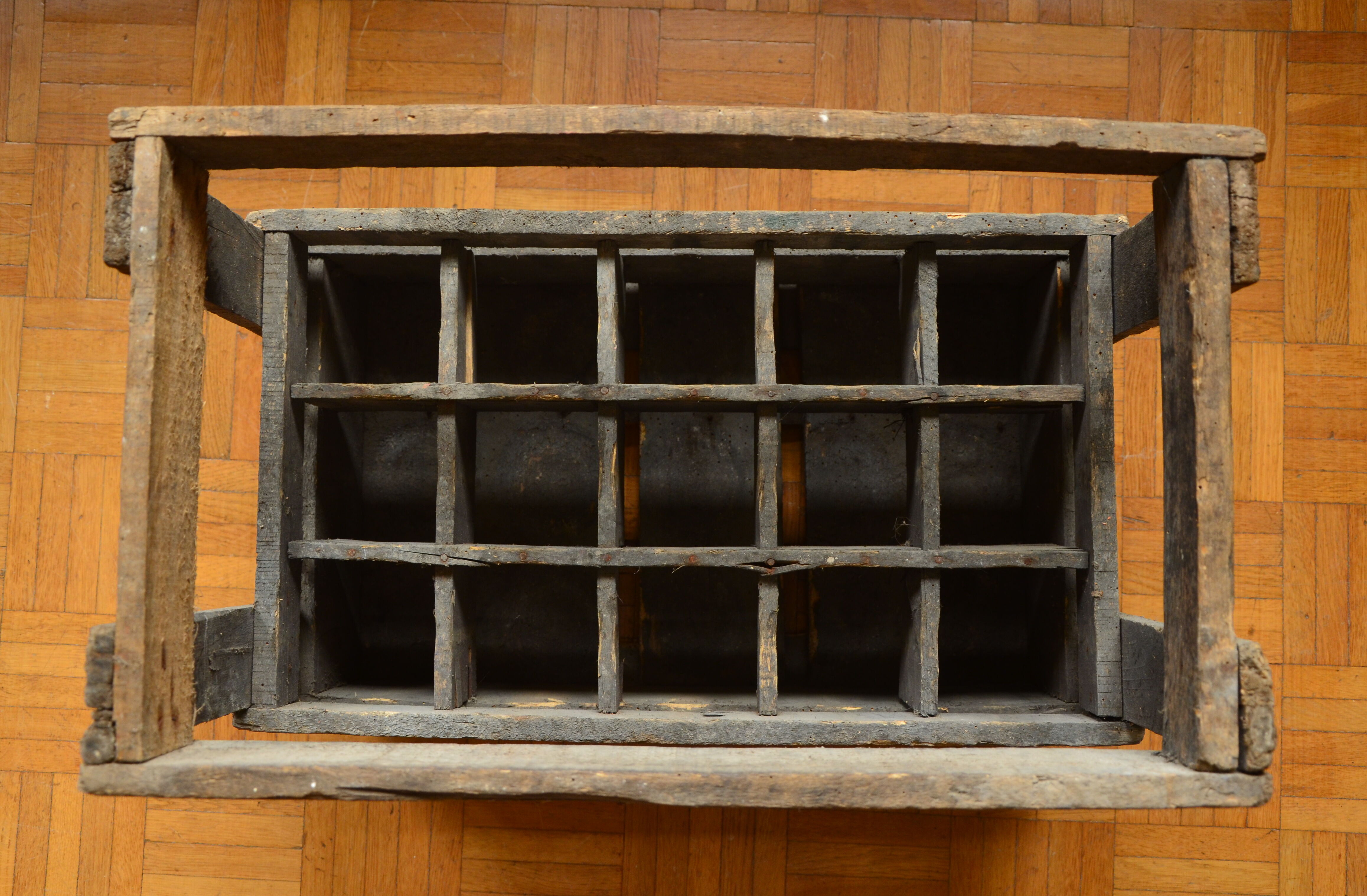 Former wooden crate 20th century brewery