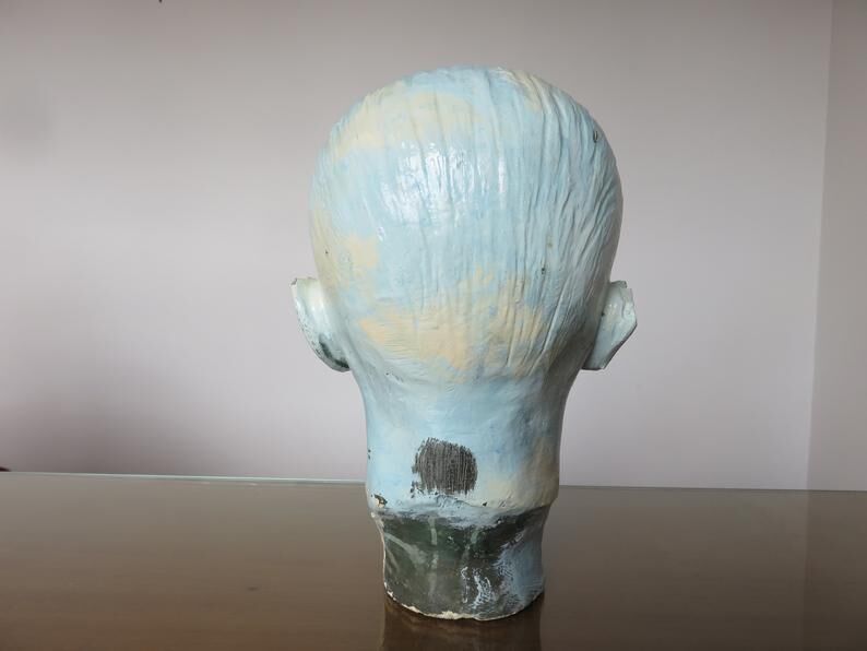 Head, plaster bust "man"