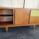Sideboard vintage of the 50s in light oak