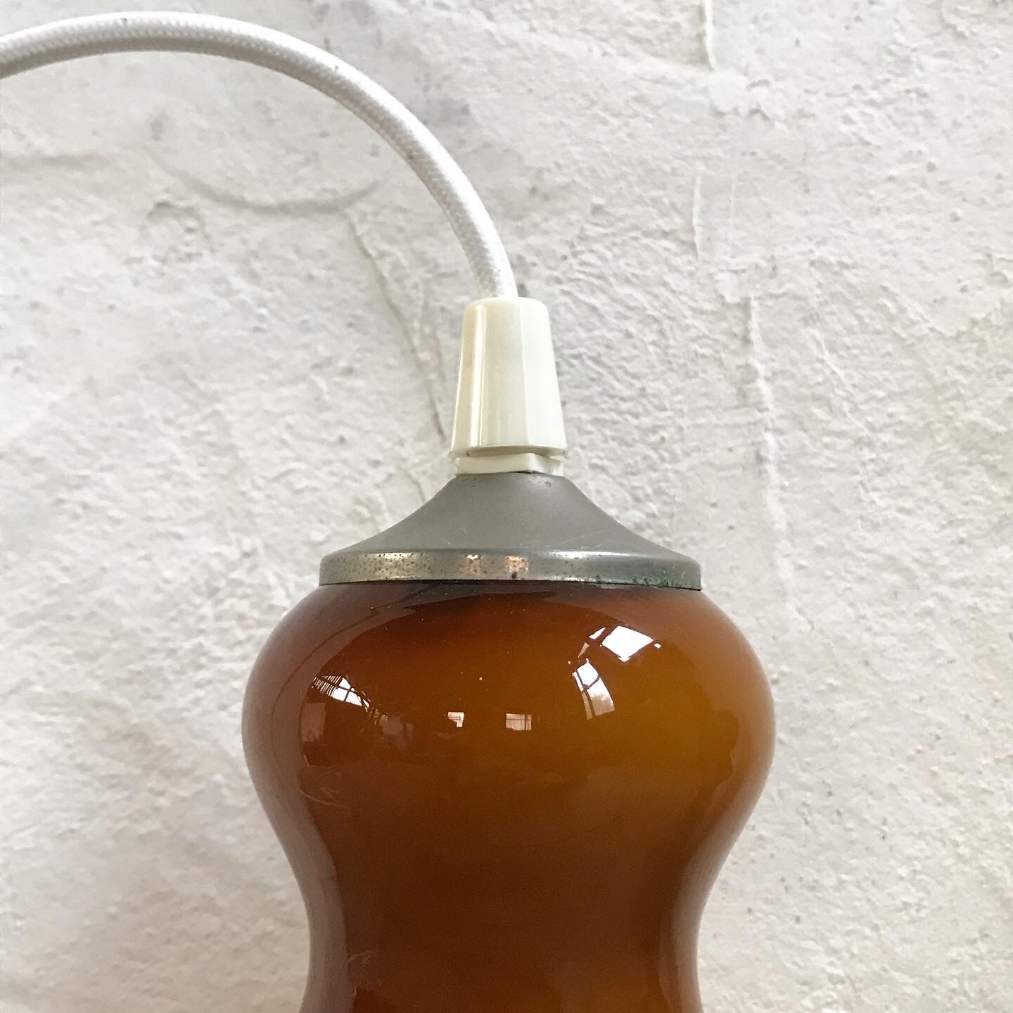 Vintage amber pendant lamp