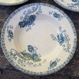Sarreguemine soup plates
