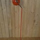 Vintage orange lamppost