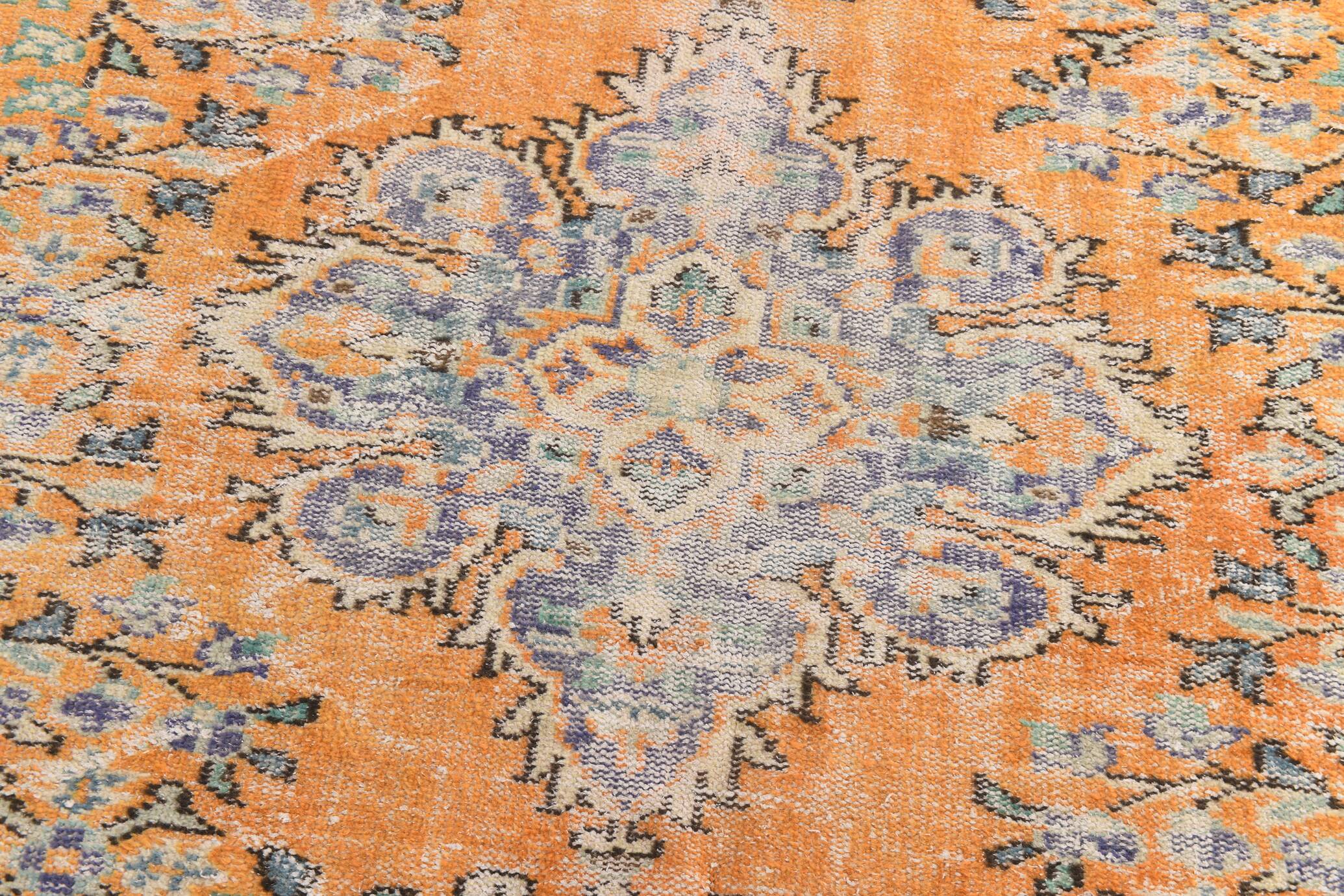 7x10 Vintage Geometric Style Traditional Orientel Carpet, 200x298 Cm