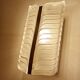 Pair of vintage 70s wall lights, chrome glass