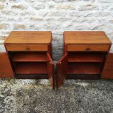 Paire de tables de nuit art deco
