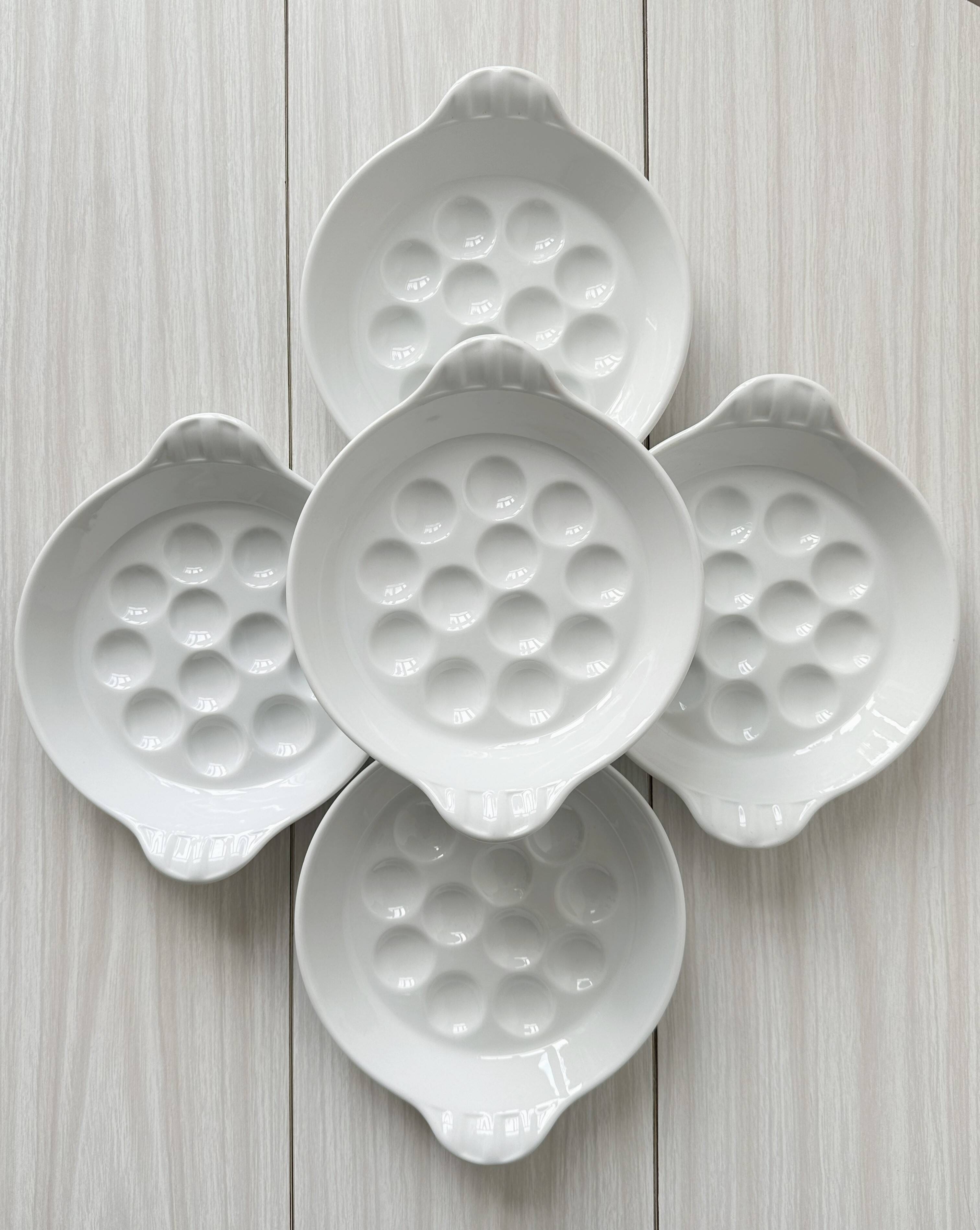 Plates - snail dishes in Reussy Porcelain