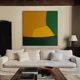 Peinture sur toile " the sun rises slowly" signée