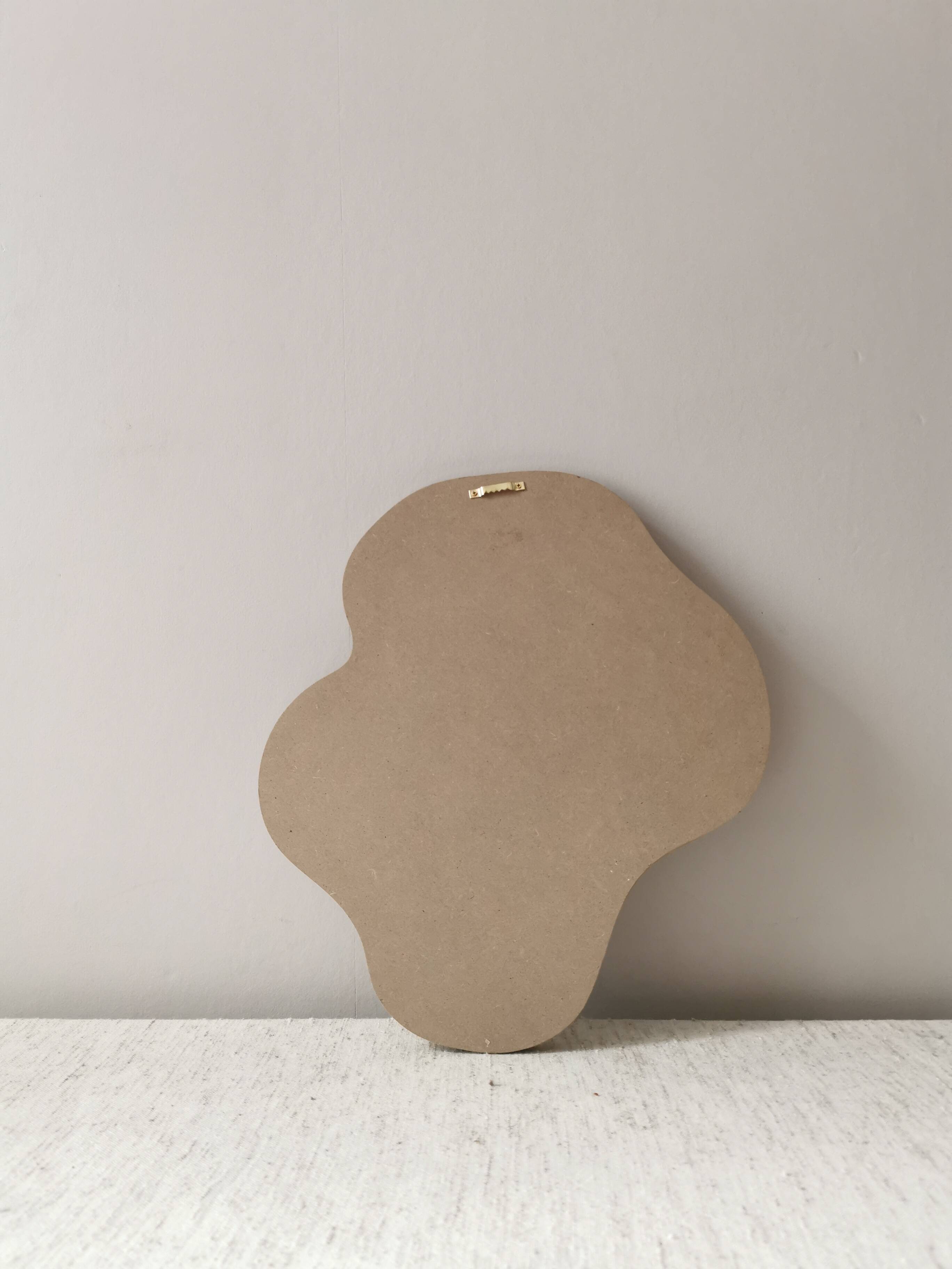 Archibald wooden mirror – 40×35 cm – Mirror - slight snag on the mirror