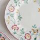 Set of 6 dessert plates Churchill, briar rose