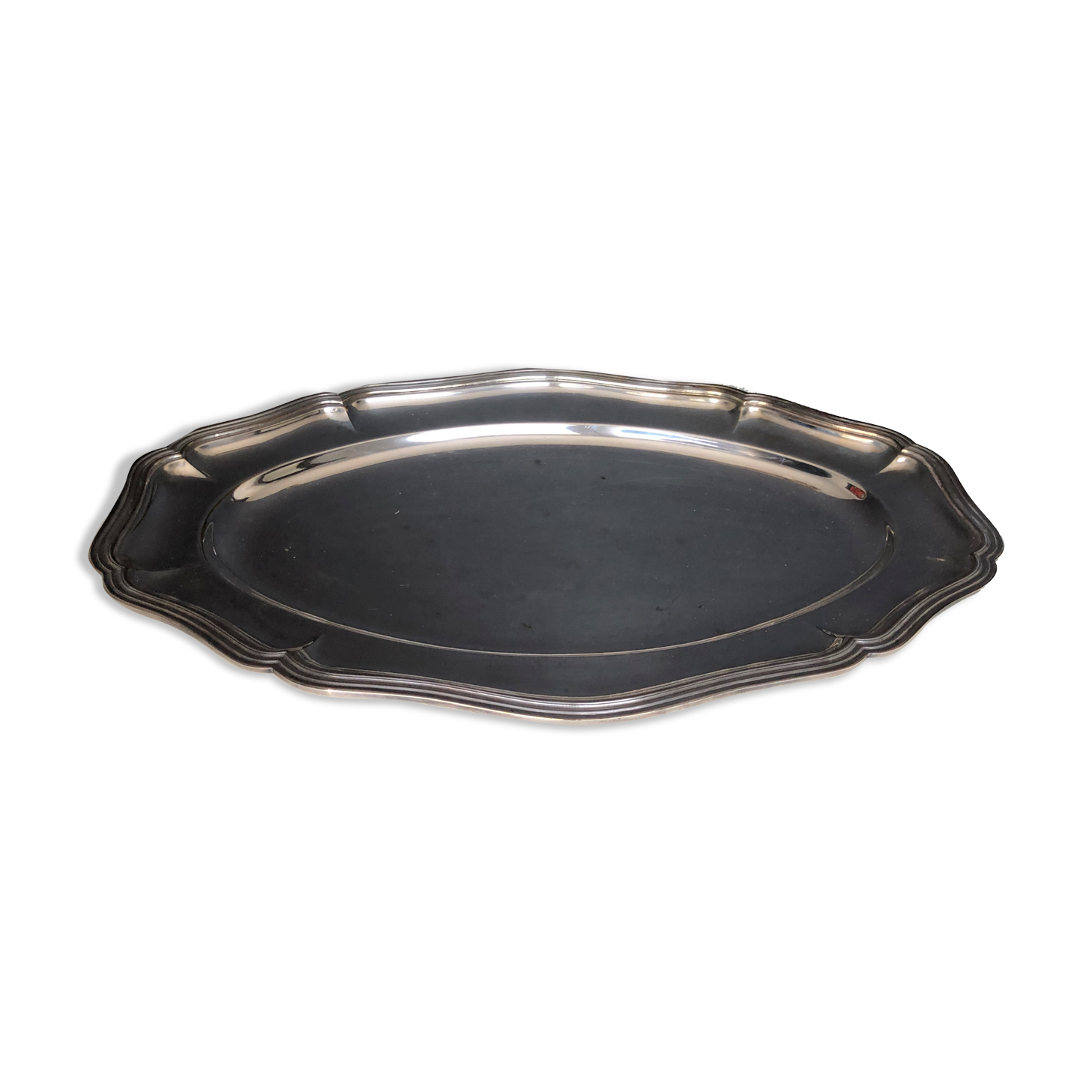 Silver metal dish